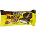 Dark chocolate Mallo Cup candy bar packaging on a white background
