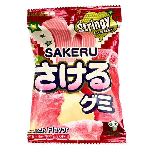 white peach sakeru gummy