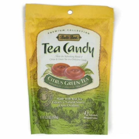 Bali's Best Citrus Green Tea Hard Candy, 5.3 oz Hard Bali's Best Packaging Front