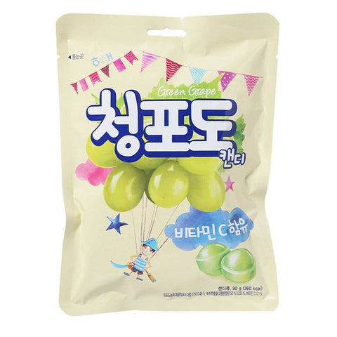Haitai Muscat Green Grape Hard Candy Front Packaging